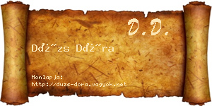 Dúzs Dóra névjegykártya